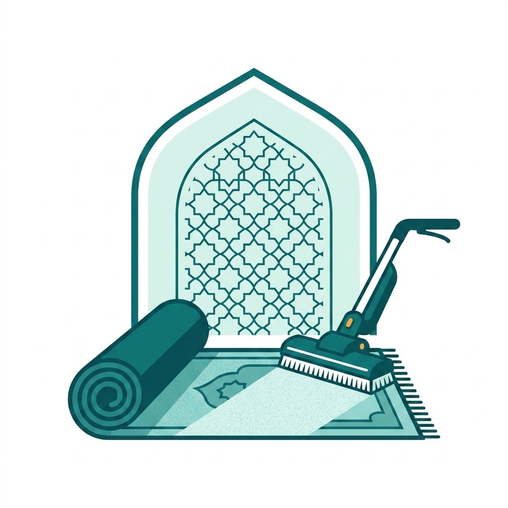 تنظيف المساجد وغسيل السجاد بالبخار